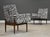 Jens Risom 1950s Jens Risom Walnut Zebra Lounge Chairs - A Pair For Sale - Image 4 of 9