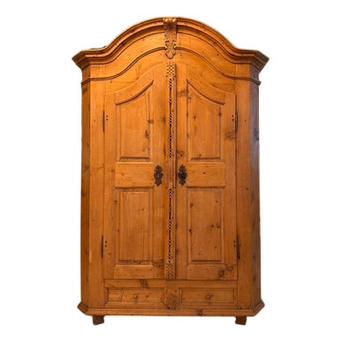 Baroque Bread Cabinet in Solid Wood, 1780 For Sale