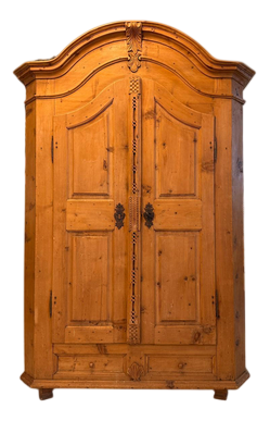Baroque Bread Cabinet in Solid Wood, 1780