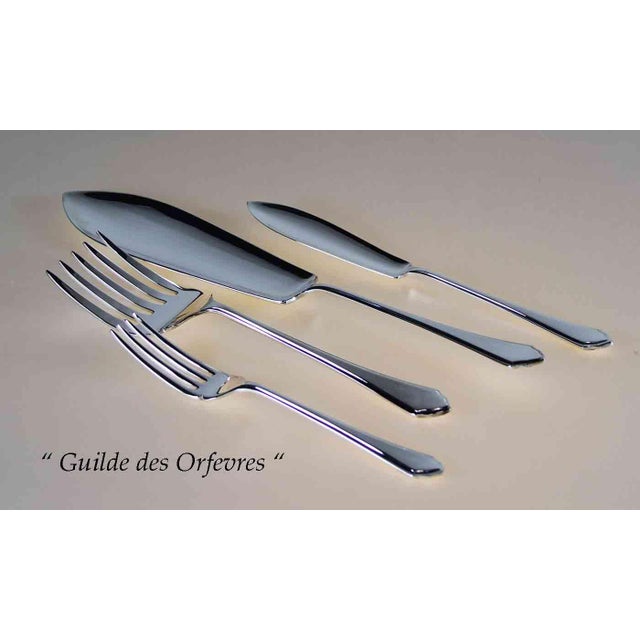 Silver Vintage /New Flatware Set for 12- 119 Pieces, Pembury Pattern by James Dixon & Sons For Sale - Image 8 of 16