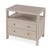 Traditional Nora 28 in. W Rectangular 2 Drawer Wide Nightstand with Open Shelf, Antique Taupe For Sale - Image 3 of 11