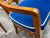 Heritage Neoclassical Blue Velvet Dining Chairs, Set of Six For Sale - Image 9 of 12