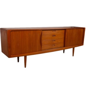 Mid-Century Brown Wooden Sideboard For Sale