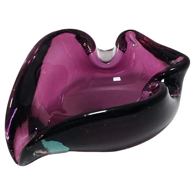 Mid-Century Modern Murano Glass Ashtray in Purple Glass, Italy, 1960s For Sale - Image 10 of 10