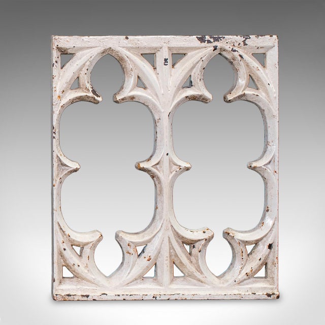 Metal Set of 6 Secret Garden Wall Panels, English, Gothic Tracery Grille, Victorian For Sale - Image 7 of 12