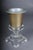 Hollywood Regency Style Acrylic Gold Goblet Vase For Sale - Image 9 of 12