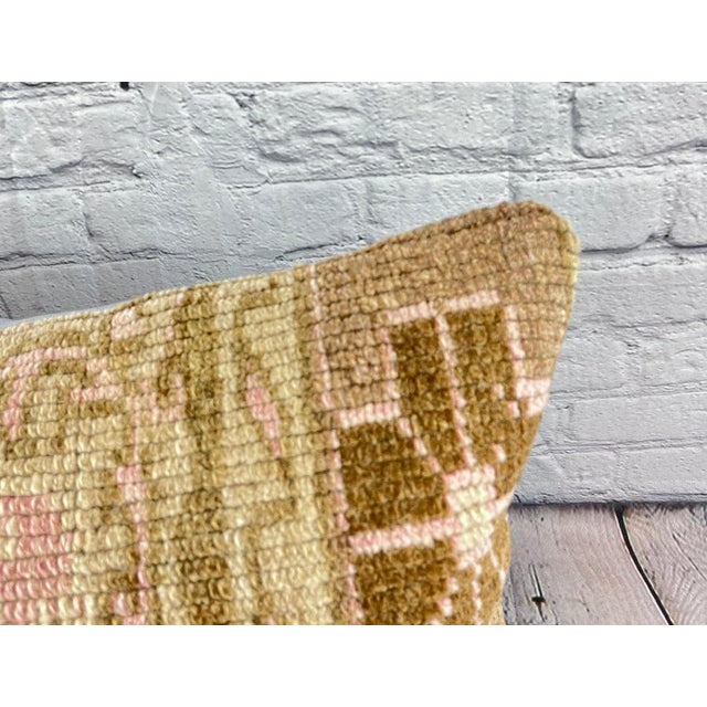 Turkish 16 x 24 Rug Pillow Sapphire Haven Turkish Pillow Cushion Cover For Sale - Image 3 of 4