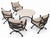 Mid-Century Modern Kreiss Mykonos Patio Lounge Chairs Set of 4 For Sale - Image 3 of 5