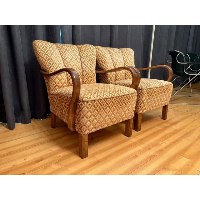 1940s Art Deco Armchairs, 1940s, Set of 2 For Sale - Image 5 of 17