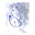 “Woman in Profile With Blossoms” Watercolor on Paper by CL Auker For Sale