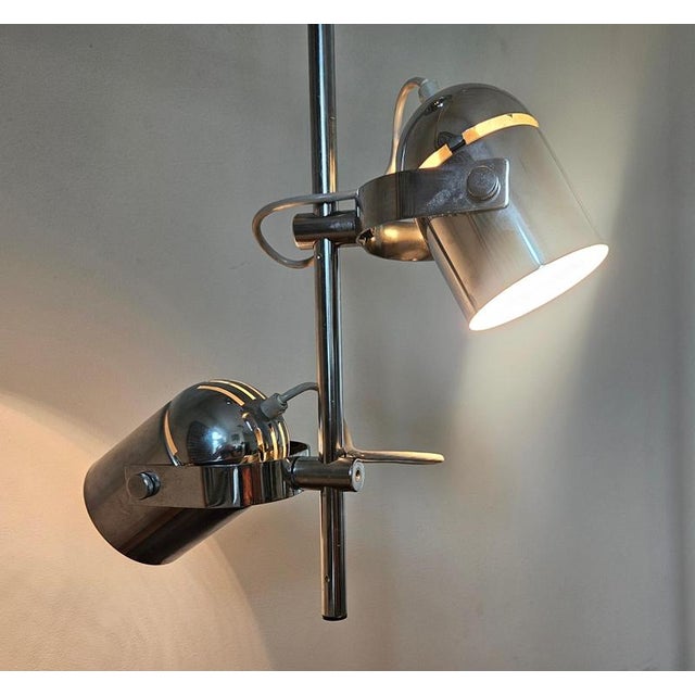 Mid-Century Ceiling Chrome Lamp from Lidokov, 1970s For Sale - Image 8 of 11