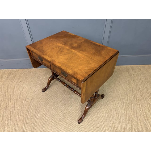 Burr Walnut Sofa Table, 1910 For Sale - Image 15 of 18