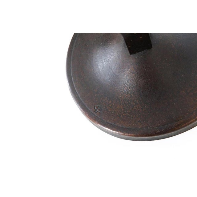 French Brown Wrought Iron Candelabras by Charles Piguet, 20th Century, Set of 2 For Sale - Image 15 of 16