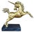 Vintage Solid and Heavy Brass Unicorn Statue on Marble Base For Sale - Image 9 of 12