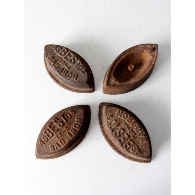 Late 19th Century Antique Sad Irons Collection - Set of 4 For Sale - Image 5 of 10