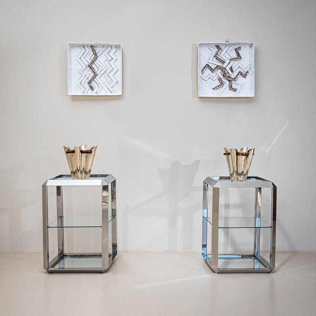 Abstract Ulisse Pagliari (Xx), Pair of Wall Objects, Italy, Dated 1967 For Sale - Image 3 of 13