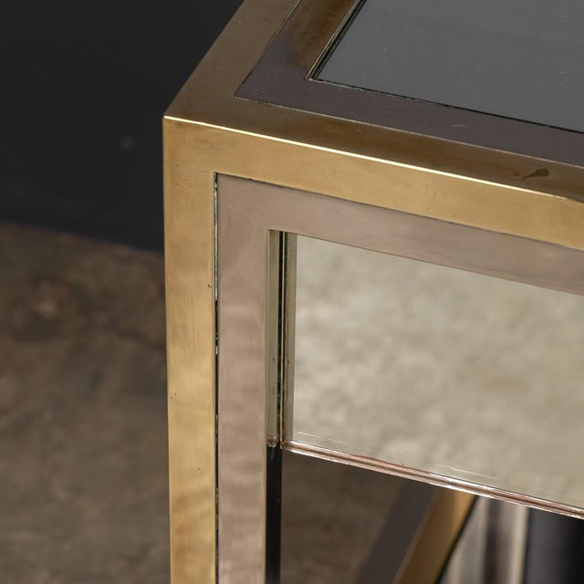 20th Century Brass, Chrome and Glass Side Tables by Belgo Chrom, Belgium, 1970, Set of 2 For Sale - Image 13 of 18