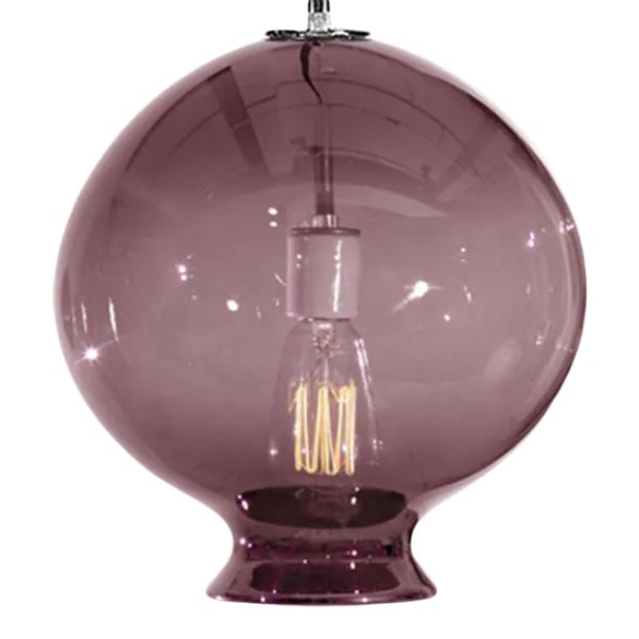 Juno Pendant Light from the Versuvius Collection in Rose Quartz For Sale