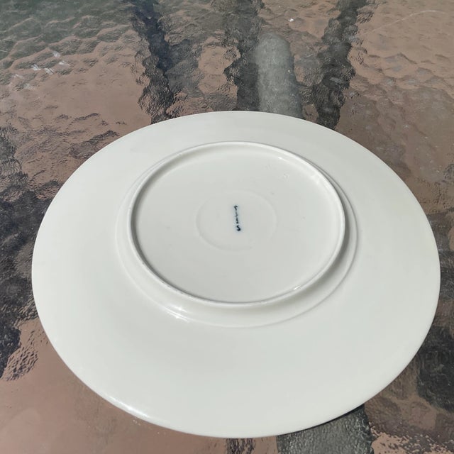 KPM Royal Berlin, ARCADIA pattern with a mermaid cameo, Porcelain salad plate measuring 8 1/8" across. This pattern is...