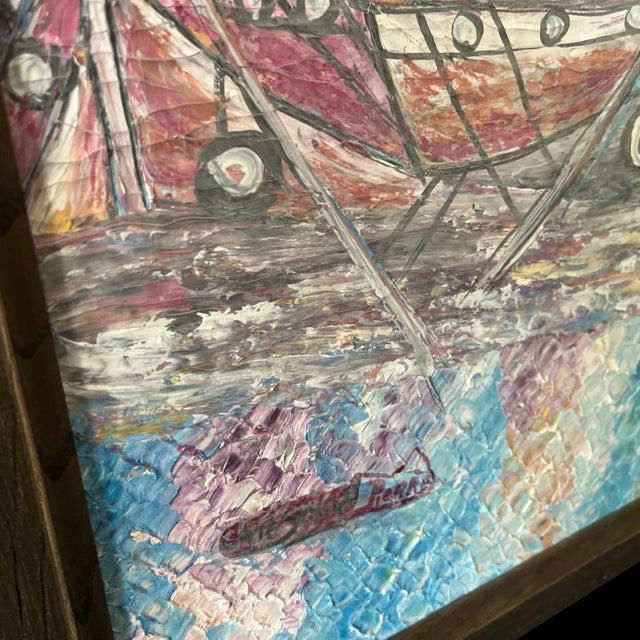 Beautiful and Authentic Haitian painting.Known for intense, bright colors and detailed, often joyous, representations of...