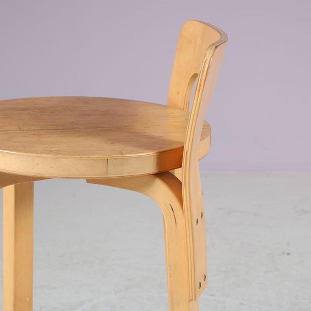 K65 Stool by Alvar Aalto for Artek, Finland, 1960s For Sale - Image 6 of 11