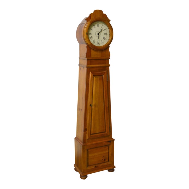 Ethan Allen Scandinavian Pine Tall Case Floor Clock Chairish