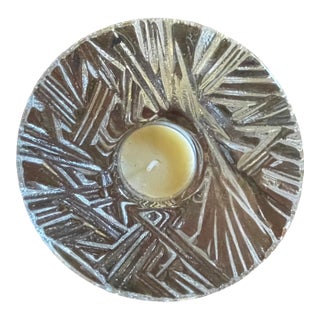 Orrefors Kosta Boda, Sweden Icy Ljuslykya Crystal Votive Holder - Martti Rytkonen For Sale