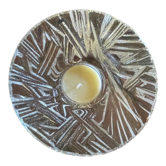 Orrefors Kosta Boda, Sweden Icy Ljuslykya Crystal Votive Holder - Martti Rytkonen For Sale