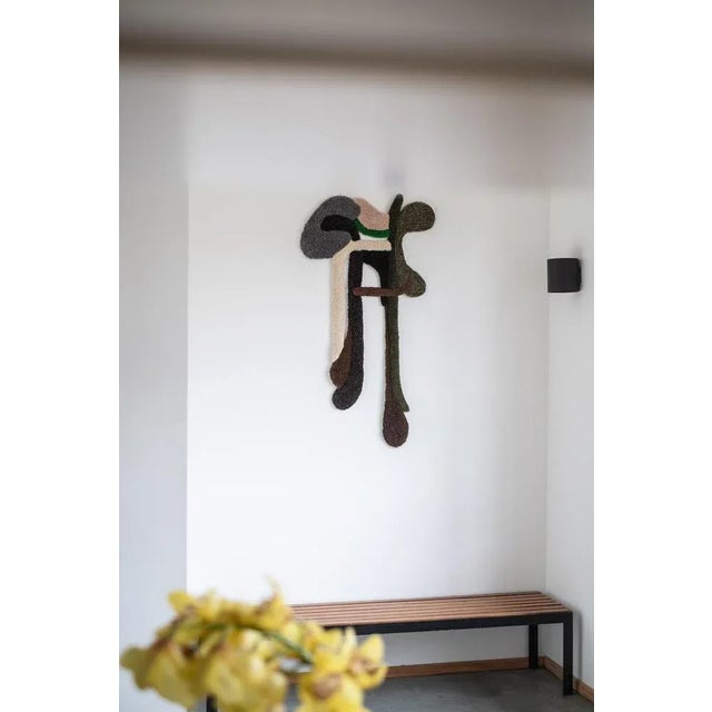 Opus xliii handmade wool tapestry by mira sohlen dimensions: d70 x h130 cm materials: wool weight: 4 kg opus xliii each...