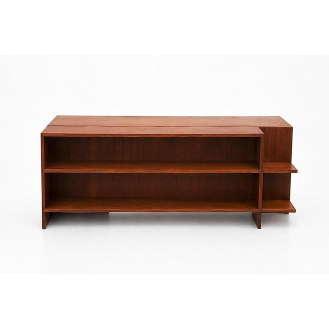 Vintage Scandinavian Desk in Teak and Mahogany, 1940s For Sale - Image 3 of 12