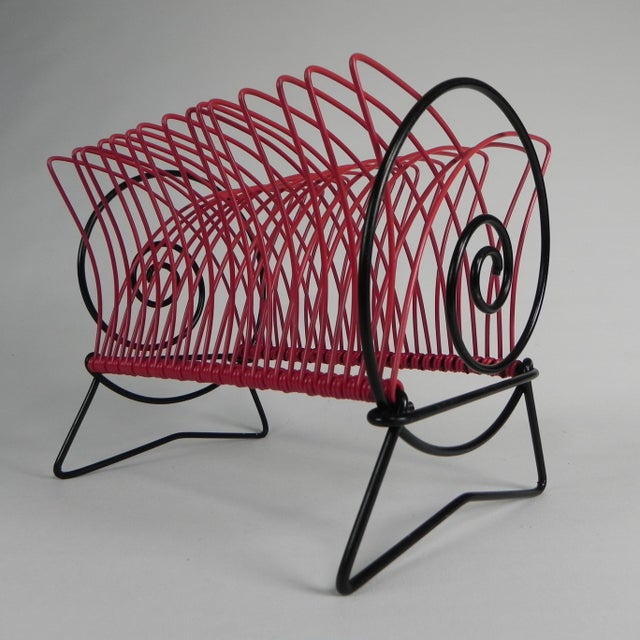 Record Rack for Singles or LPs, 1950s For Sale - Image 4 of 12