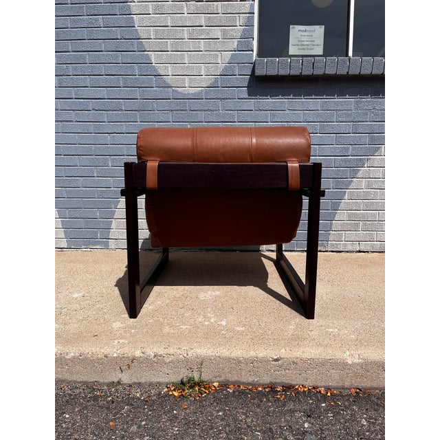 Sienna Percival Lafer Brazilian Rosewood & Leather Lounge Chair, Circa 1960s For Sale - Image 8 of 16