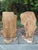 1980s Pair of Monumental Abstract Carved Teak Sculptures For Sale - Image 4 of 4