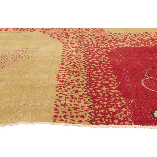Zeki Muren Vintage Turkish Sivas Rug, 06'06 X 09'11 For Sale - Image 4 of 10