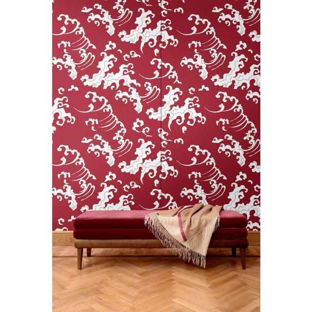 This decorative fabric comes in the form of boiserie over a wooden honeycomb panel measuring 135 cm by 200 cm tall. The...