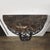 Art Deco Demilune Wrought-Iron Spiral & Noir St Laurent Marble Console Table For Sale - Image 4 of 17