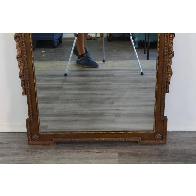 Late 20th Century Vintage Regency Style Gilded Mirror For Sale - Image 5 of 6