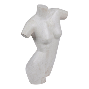 Tessilated Travertine Marble Female Nude Sculture, Mailand Smith