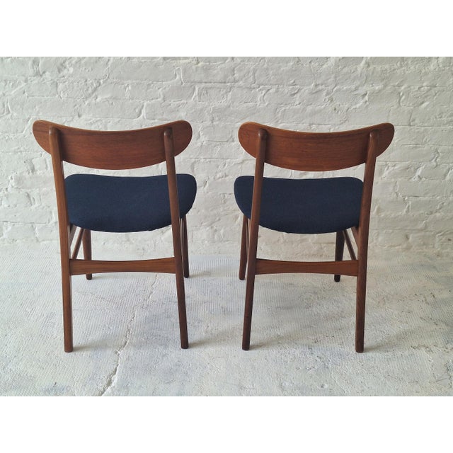 Mid-Century Modern Danish Teak Dining Chairs, 1960s, Set of 2 For Sale - Image 6 of 11