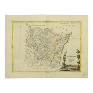 1775 Regional Map Alsace France by Antonio Zatta (1722-1803) Atlante Novissimo
