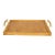 Wood Small Art Nouveau Beech and Brass Tray For Sale - Image 7 of 7