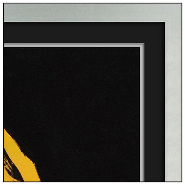 Late 20th Century Late 20th Century Marilyn Monroe in Pop Art Yellow Oil Painting Steve Kaufman For Sale - Image 5 of 6