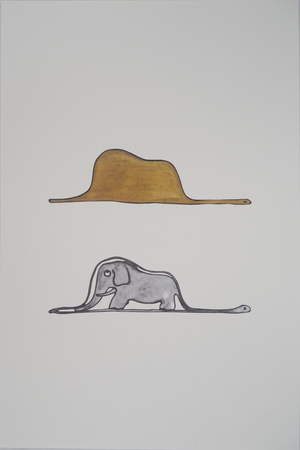 Antoine De Saint-Exupery, Le Petit Prince, un éléphant dans un chapeau, Lithograph