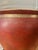 Wood Vintage Chinoiserie Oxblood Fishbowl Planter or Side Table on Stand With Glass Top For Sale - Image 7 of 12