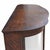 Vintage Oak Bow-Front Curved-Glass China Cabinet With Claw Feet For Sale - Image 14 of 18