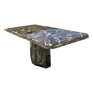 Vintage 1970s Italian Rosato Lavanto Stone Dining Table For Sale