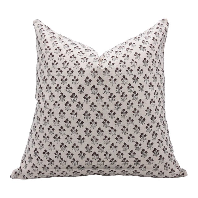 Fabdivine Decorative Block Print Cushion Cover 14x14 Inch Duck Canvas-Kesariya For Sale