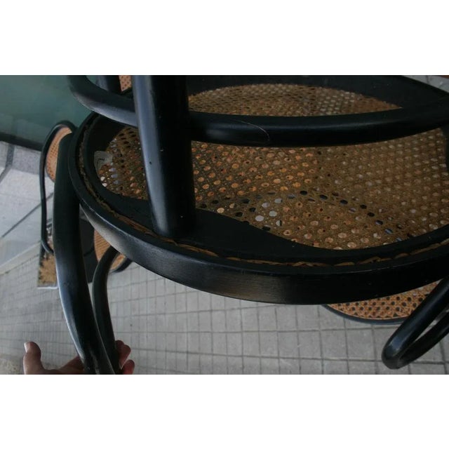 The curved wood chair august thonet b9 is manufactured in an original michael thonet factory in the czech republic....