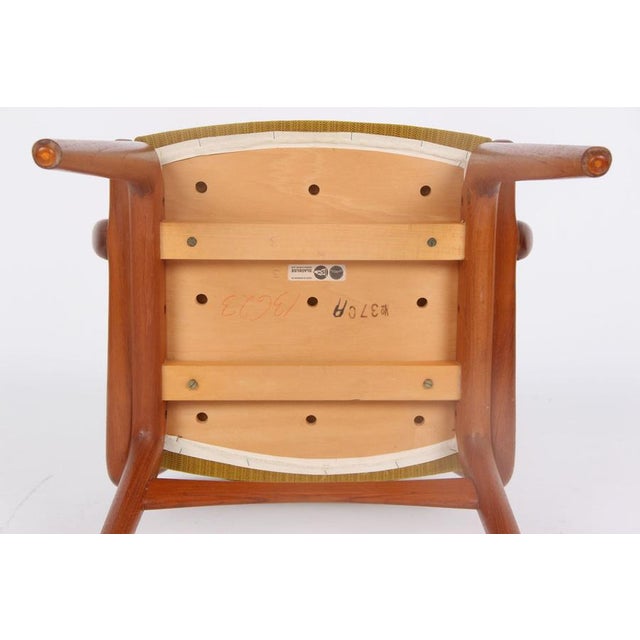 Teak Boomerang Armchair by Alfred Christensen for Slagelse Møbelværk, 1950s For Sale - Image 10 of 12