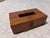 Vintage Stetson Leather Waste Basket and Tissue Box Cover Set For Sale - Image 4 of 8